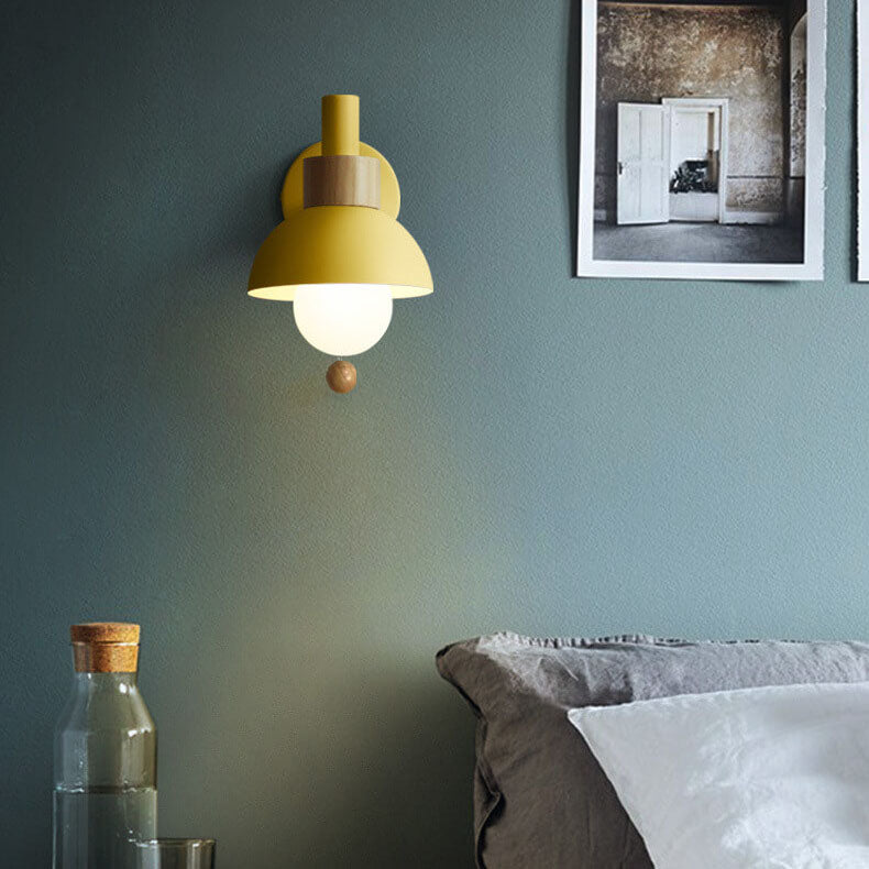 Wall Sconce Light | Bedroom Metal Globe Shade Wall Lamp | Lologe