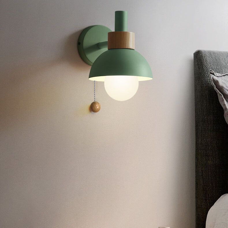 Wall Sconce Light | Bedroom Metal Globe Shade Wall Lamp | Lologe