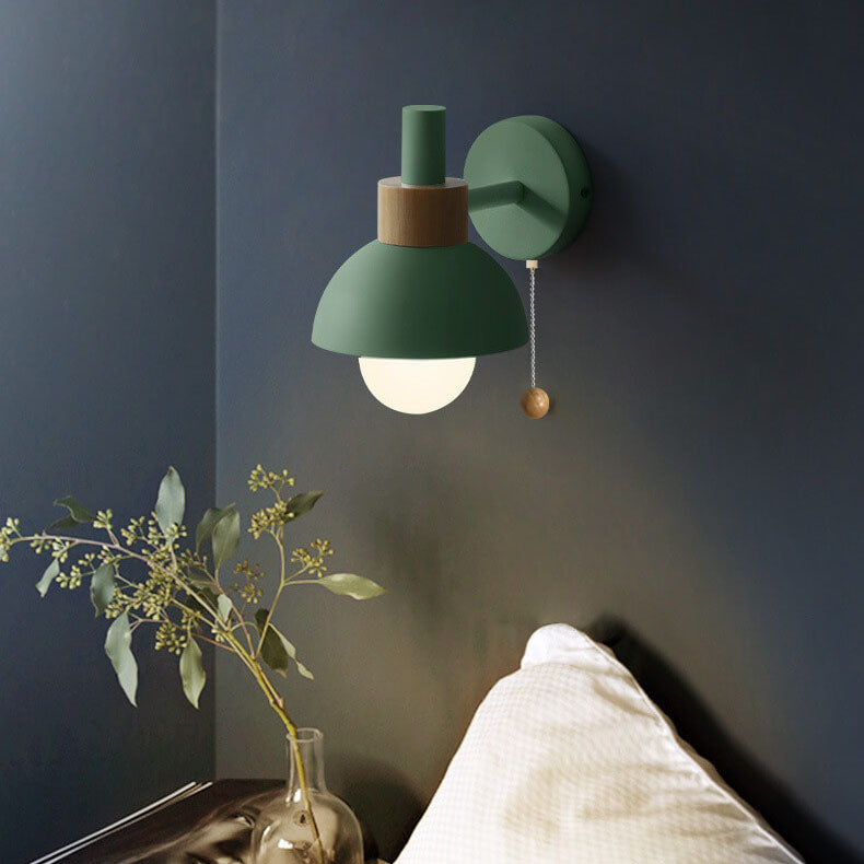 Wall Sconce Light | Bedroom Metal Globe Shade Wall Lamp | Lologe