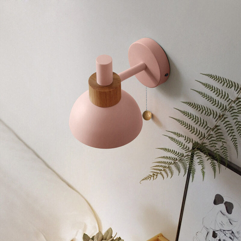 Wall Sconce Light | Bedroom Metal Globe Shade Wall Lamp | Lologe