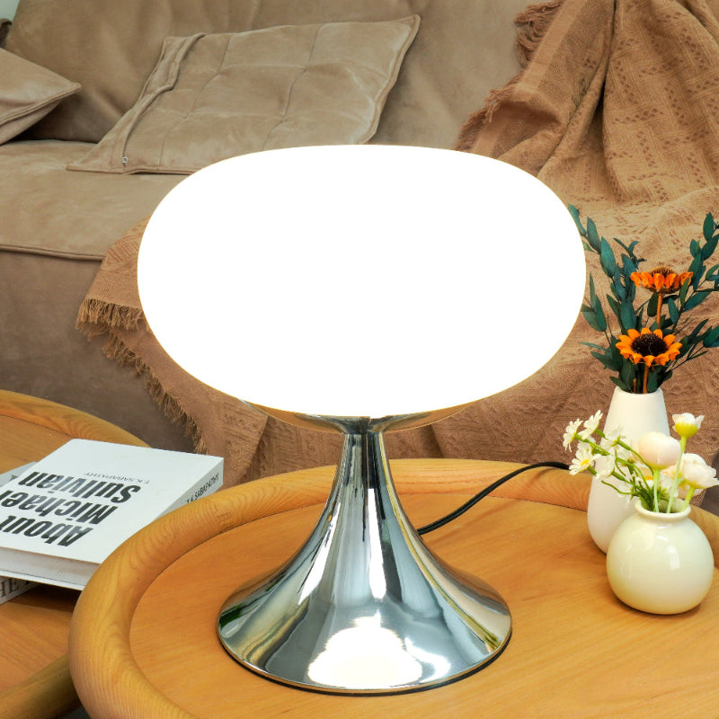 Bauhaus Table Lamp | Apple-Shaped Glass Accent Light for Living Room | Lologe