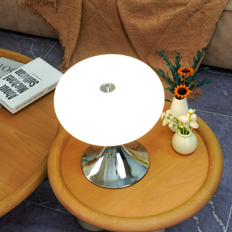 Bauhaus Table Lamp | Apple-Shaped Glass Accent Light for Living Room | Lologe