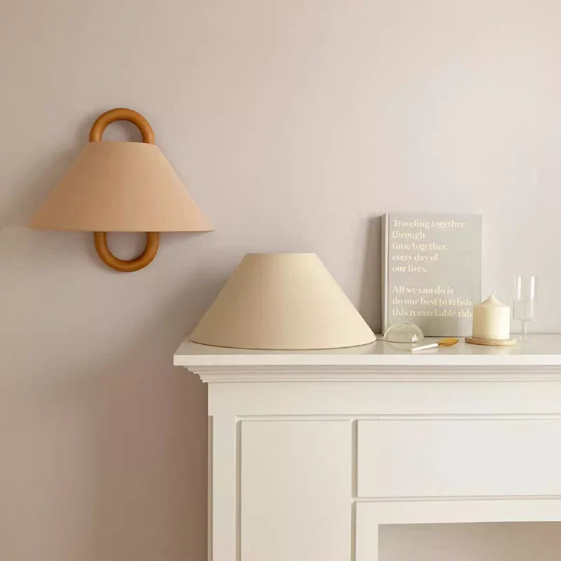 Solid Wood Wall Lamp | Beech Wood Bedside Sconce Modern Lighting | Lologe