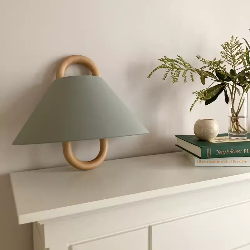 Solid Wood Wall Lamp | Beech Wood Bedside Sconce Modern Lighting | Lologe
