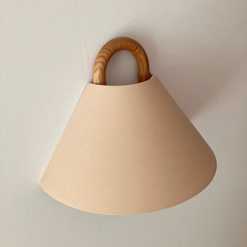 Solid Wood Wall Lamp | Beech Wood Bedside Sconce Modern Lighting | Lologe