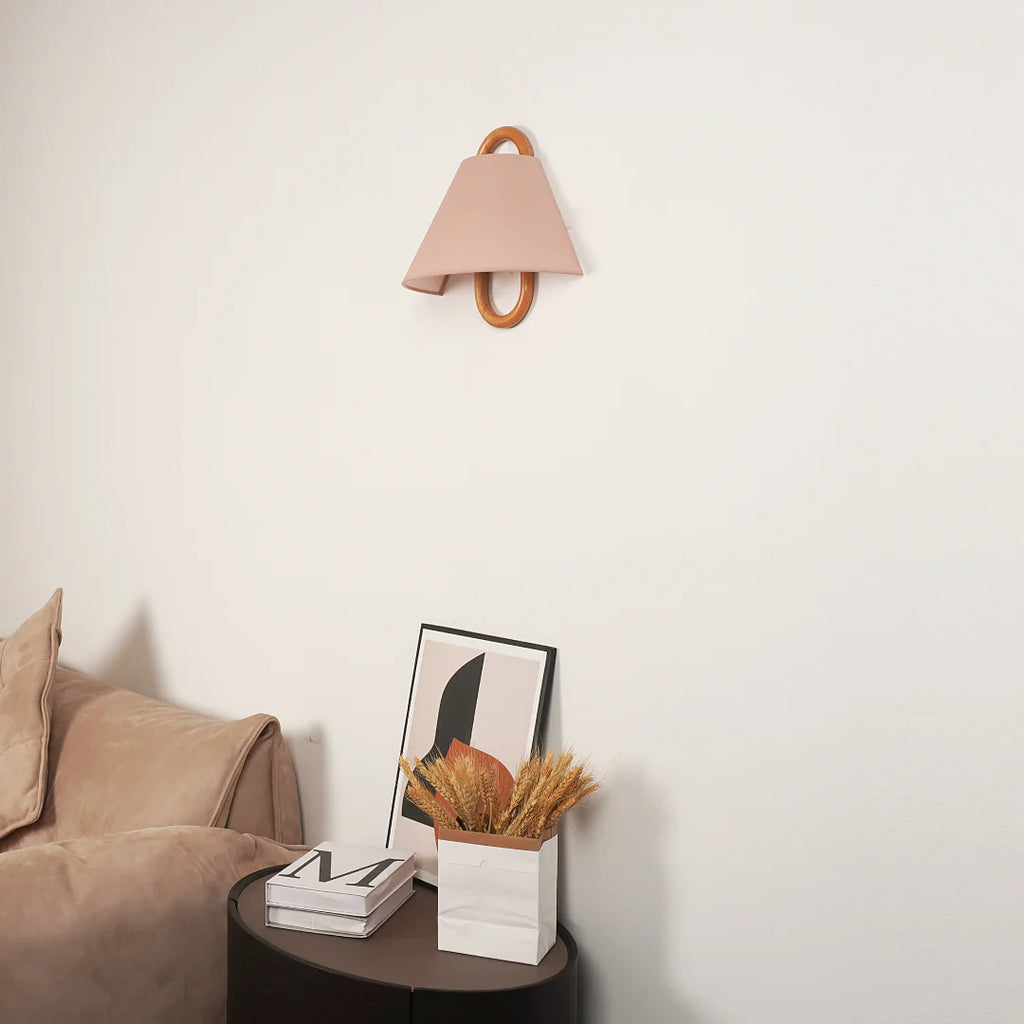 Solid Wood Wall Lamp | Beech Wood Bedside Sconce Modern Lighting | Lologe