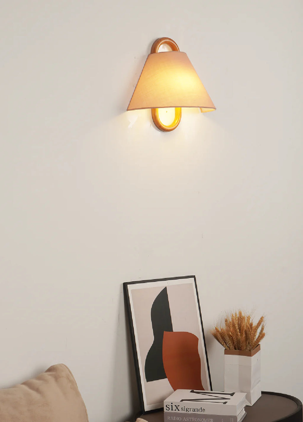 Solid Wood Wall Lamp | Beech Wood Bedside Sconce Modern Lighting | Lologe