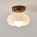 Wood Ceiling Light | Modern Flush Mount Fixture | Natural Wood Lighting | Lologe