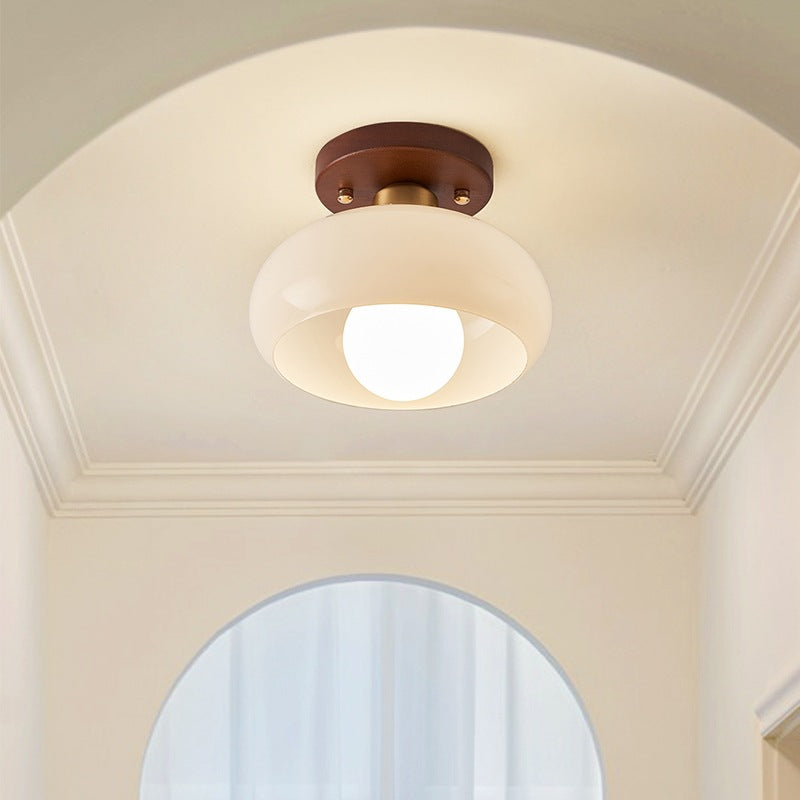 Wood Ceiling Light | Modern Flush Mount Fixture | Natural Wood Lighting | Lologe
