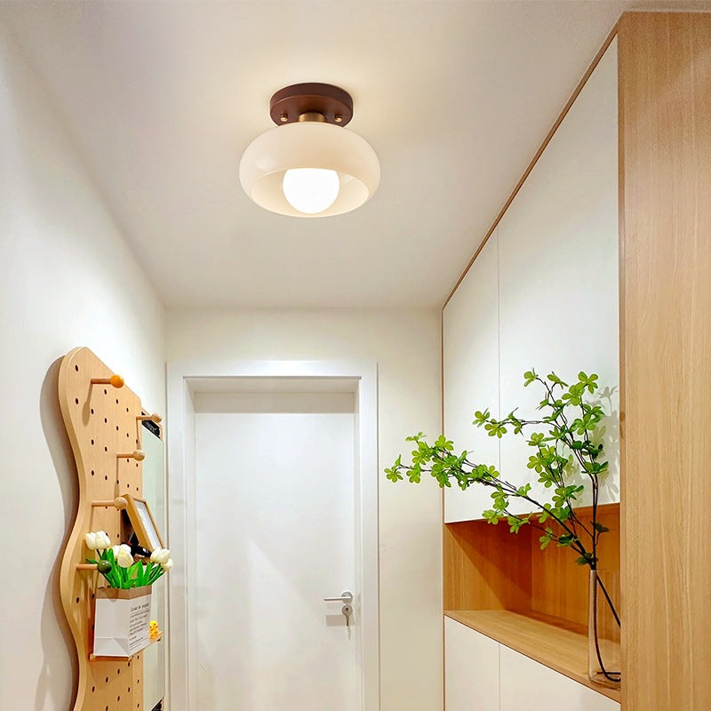 Wood Ceiling Light | Modern Flush Mount Fixture | Natural Wood Lighting | Lologe