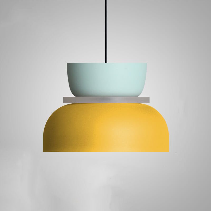 LED Pendant Light for Kitchen Island | Modern Metal Colourful Macaron Shade | Lologe