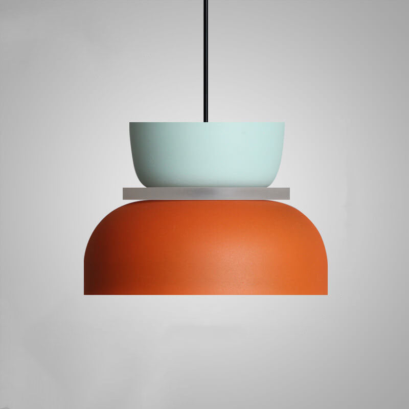 LED Pendant Light for Kitchen Island | Modern Metal Colourful Macaron Shade | Lologe
