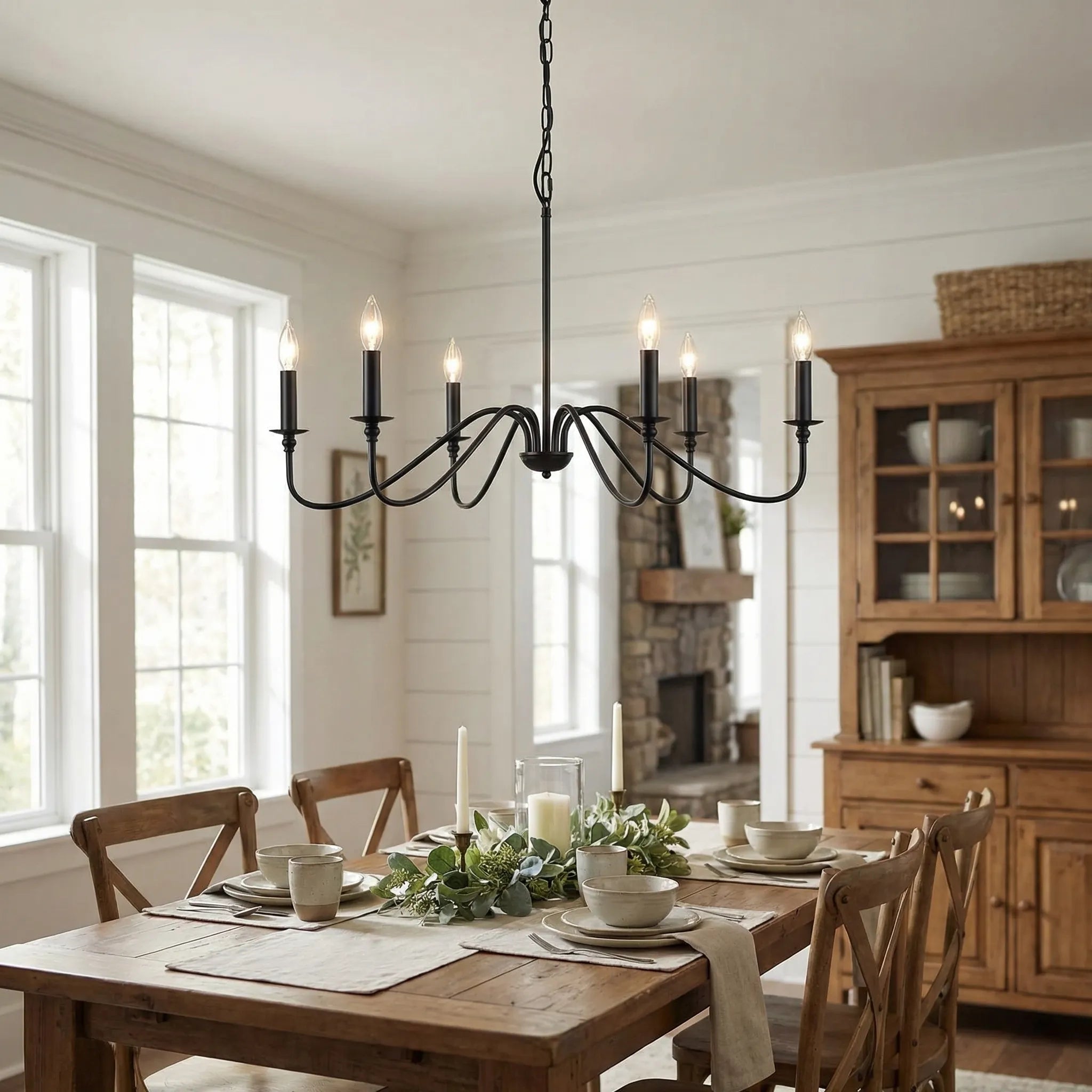 Candalura - Multi-Arm Candelabra Ceiling Chandelier- Dining Room Centrepiece