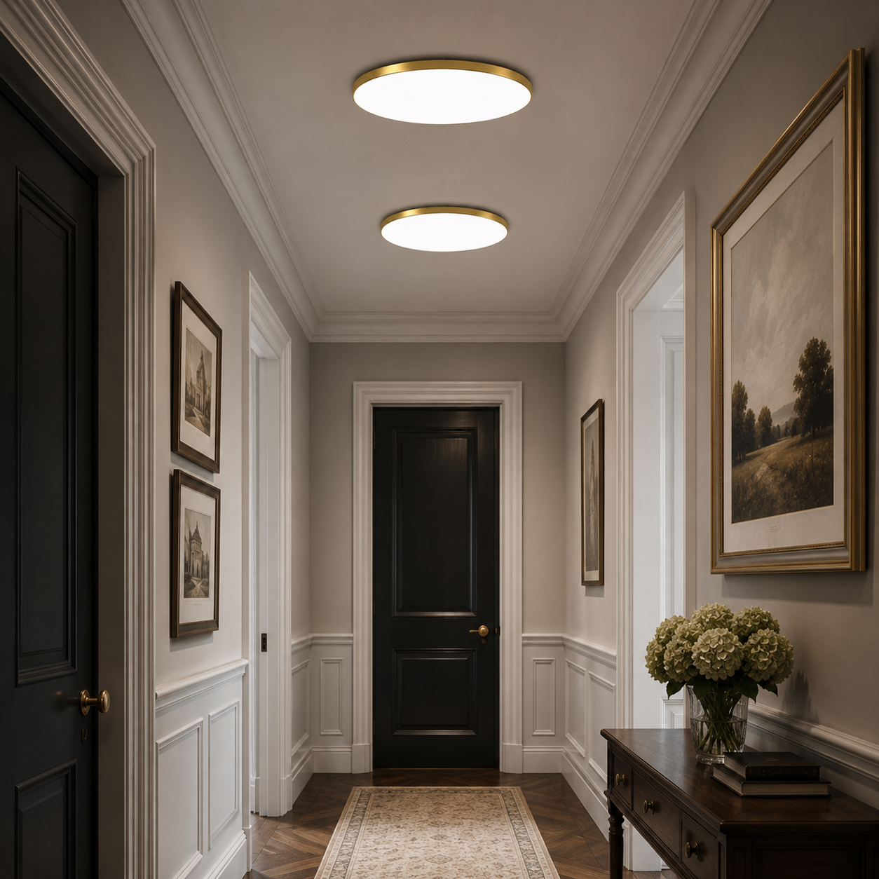 Contemporary LED Ceiling Light | Living Room Bedroom | Flush Mount | Minimalist | 3000K | Lologe