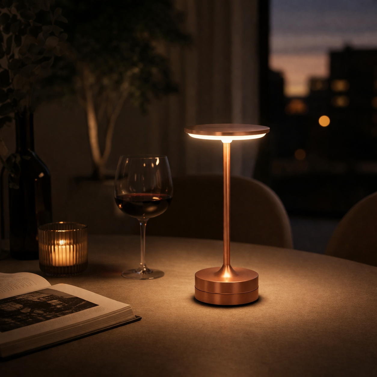 Glowmira - Rechargeable Dimmable LED Table Lamp- Ambient Mood Lighting