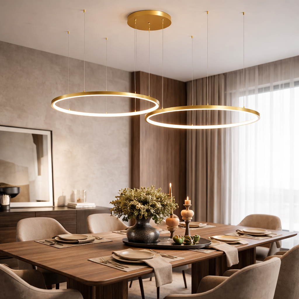 Circulux - LED Ring Pendant Ceiling Chandelier- Modern Interior Lighting