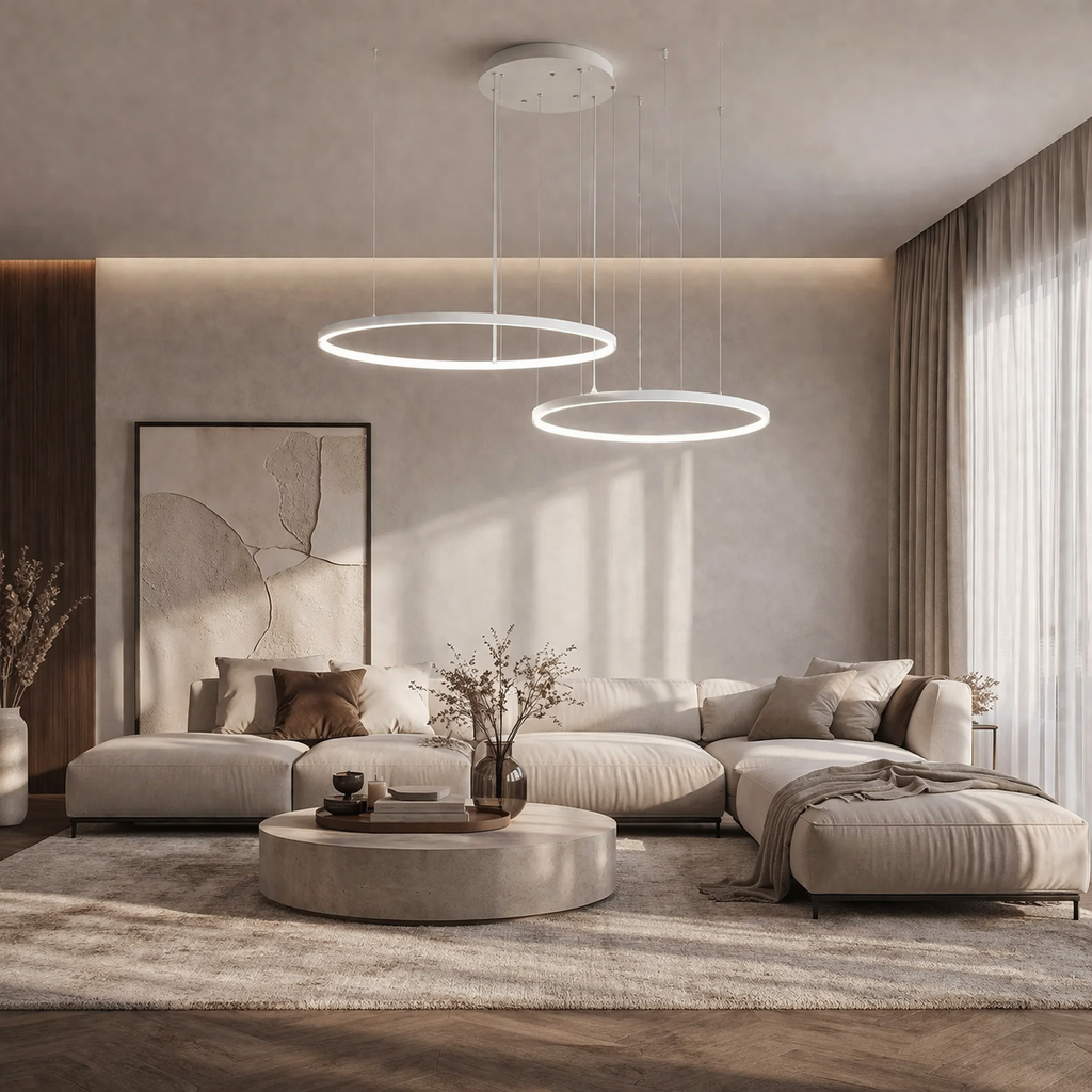 Circulux - LED Ring Pendant Ceiling Chandelier- Modern Interior Lighting