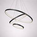 Lumivara - Multi-Ring LED Ceiling Chandelier- Illuminate Living Spaces