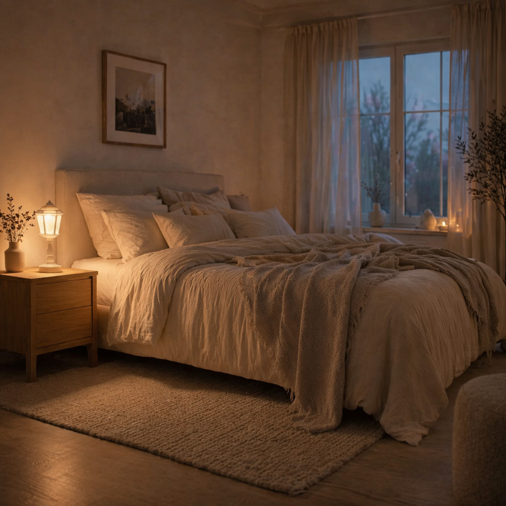 Lumivelle - Battery-Powered LED Touch Table Lamp- Bedroom Ambient Lighting