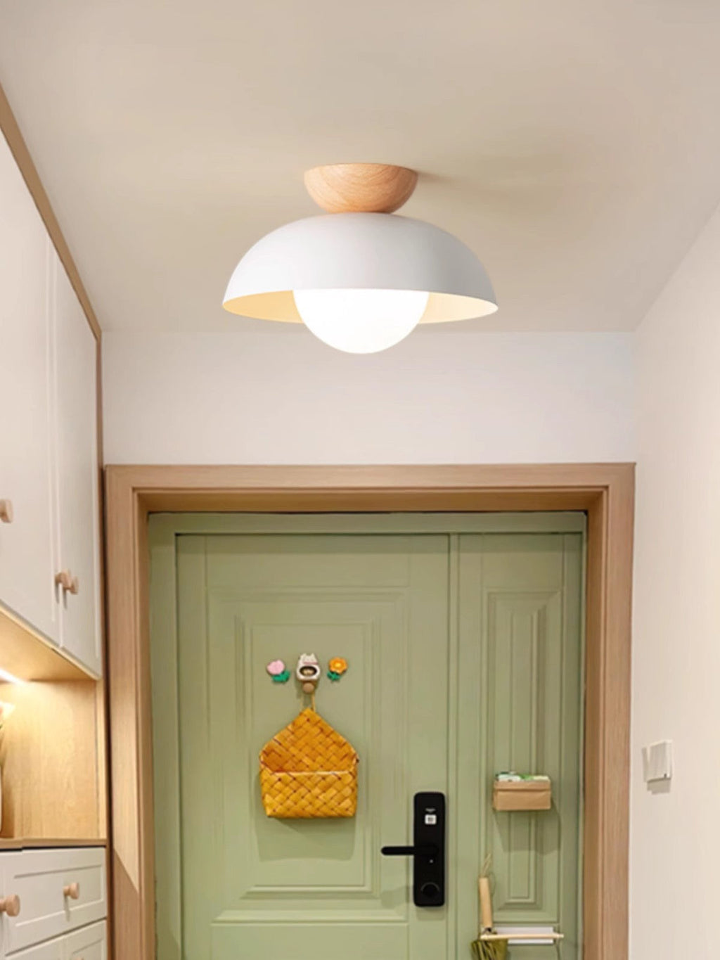 Modern Ceiling Light | Minimalist Flush Mount Fixture for Bedroom & Living Room | Lologe