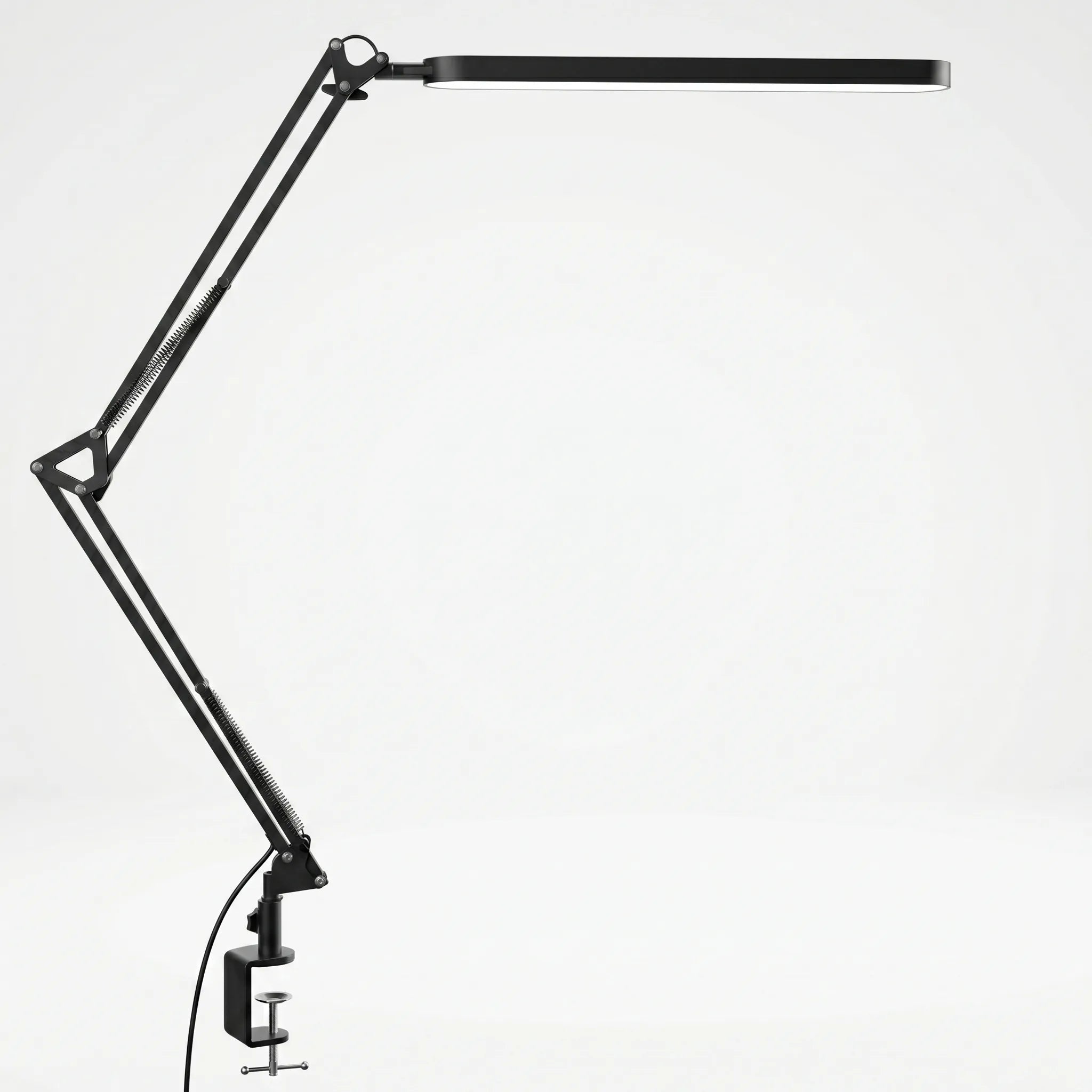 Deskray - Long-Arm Clamp LED Desk Lamp- Focused Desk Lighting