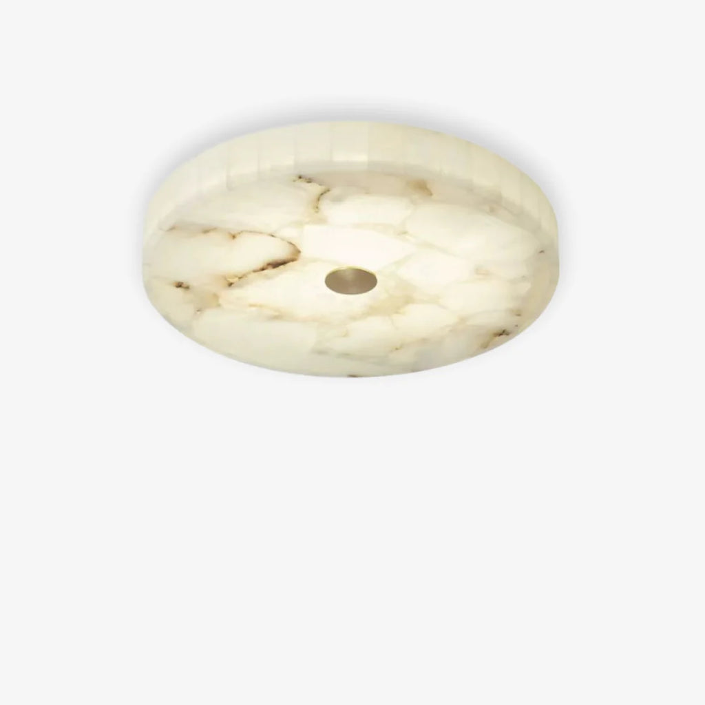 Marble Ceiling Light | Modern Disc Flush Mount Lamp for Living Room | Lologe