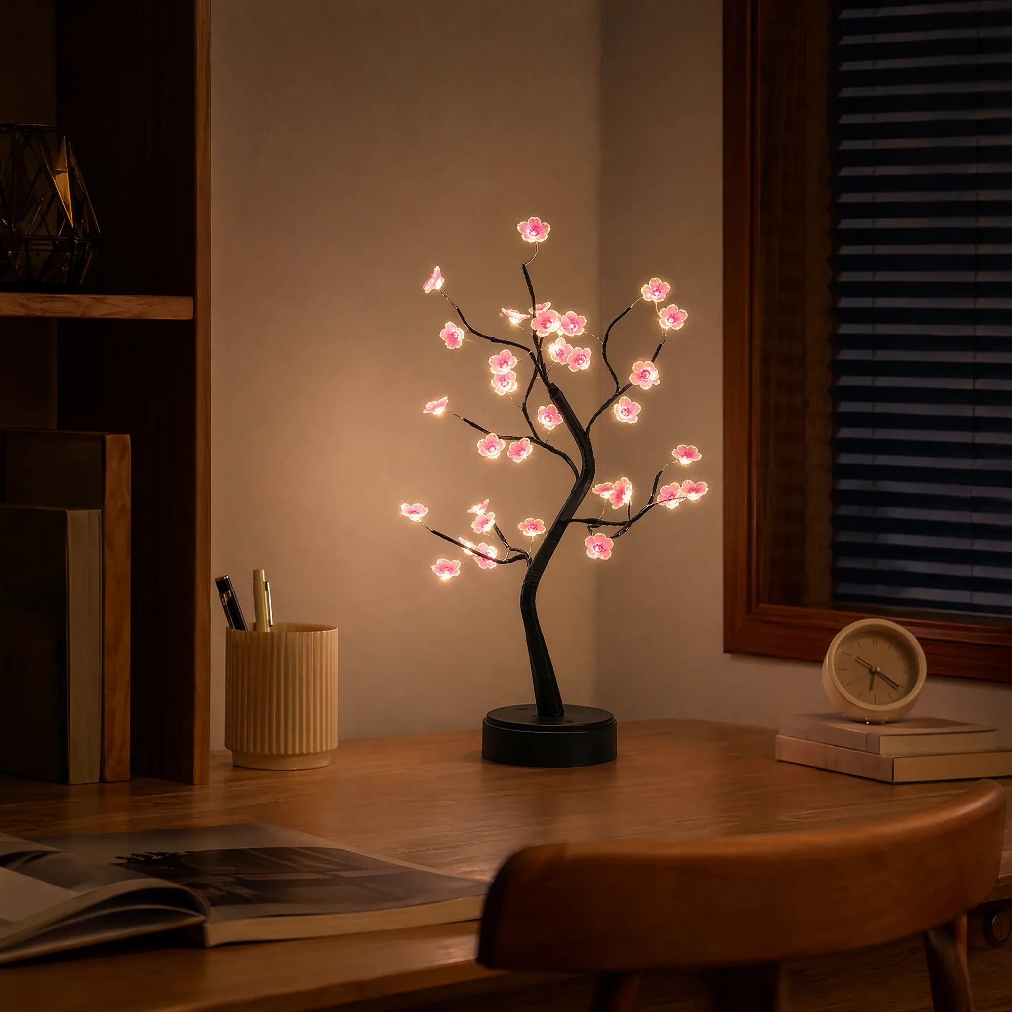 FloraGlow - Artificial Bonsai Tree Lamp- Bedside Ambient Lighting