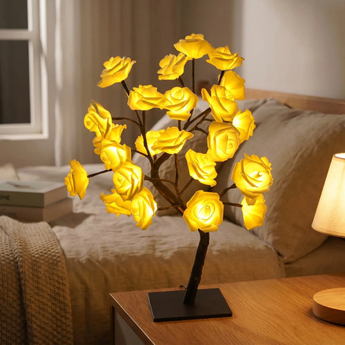 Floresca - Rose Blossom LED Tree Lamp- Ambient Room Lighting