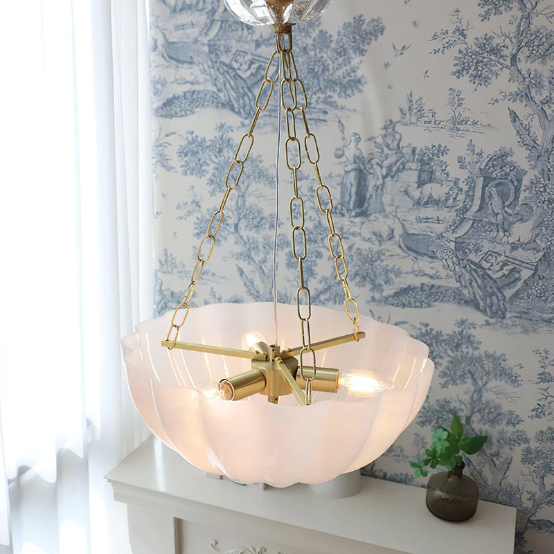Flower Basket Chandelier | Woven Natural Fibre Pendant Light | Rustic Decor | Lologe