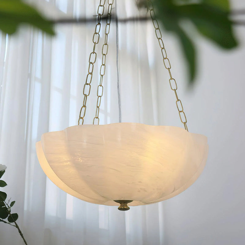 Flower Basket Chandelier | Woven Natural Fibre Pendant Light | Rustic Decor | Lologe