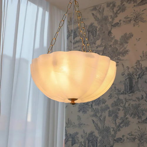 Flower Basket Chandelier | Woven Natural Fibre Pendant Light | Rustic Decor | Lologe