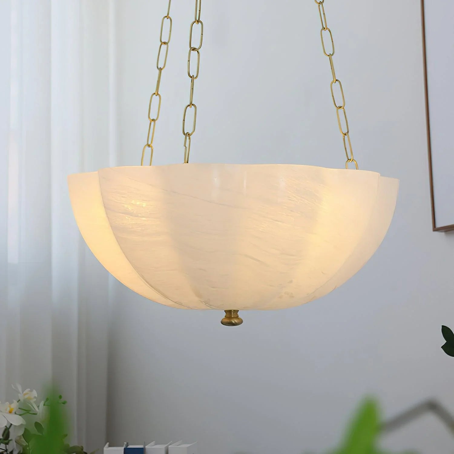 Flower Basket Chandelier | Woven Natural Fibre Pendant Light | Rustic Decor | Lologe