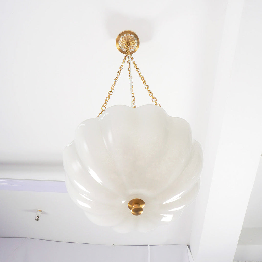 Flower Basket Chandelier | Woven Natural Fibre Pendant Light | Rustic Decor | Lologe