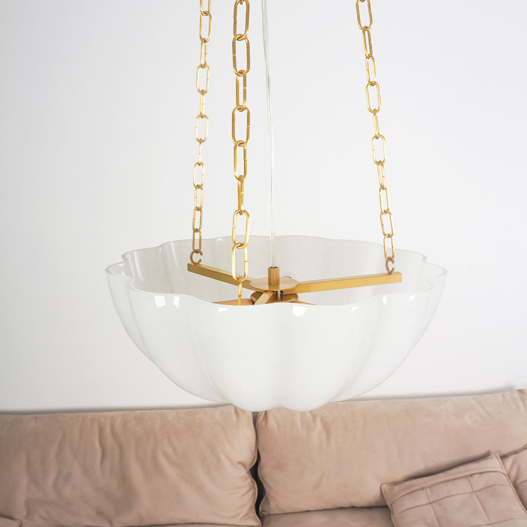 Flower Basket Chandelier | Woven Natural Fibre Pendant Light | Rustic Decor | Lologe