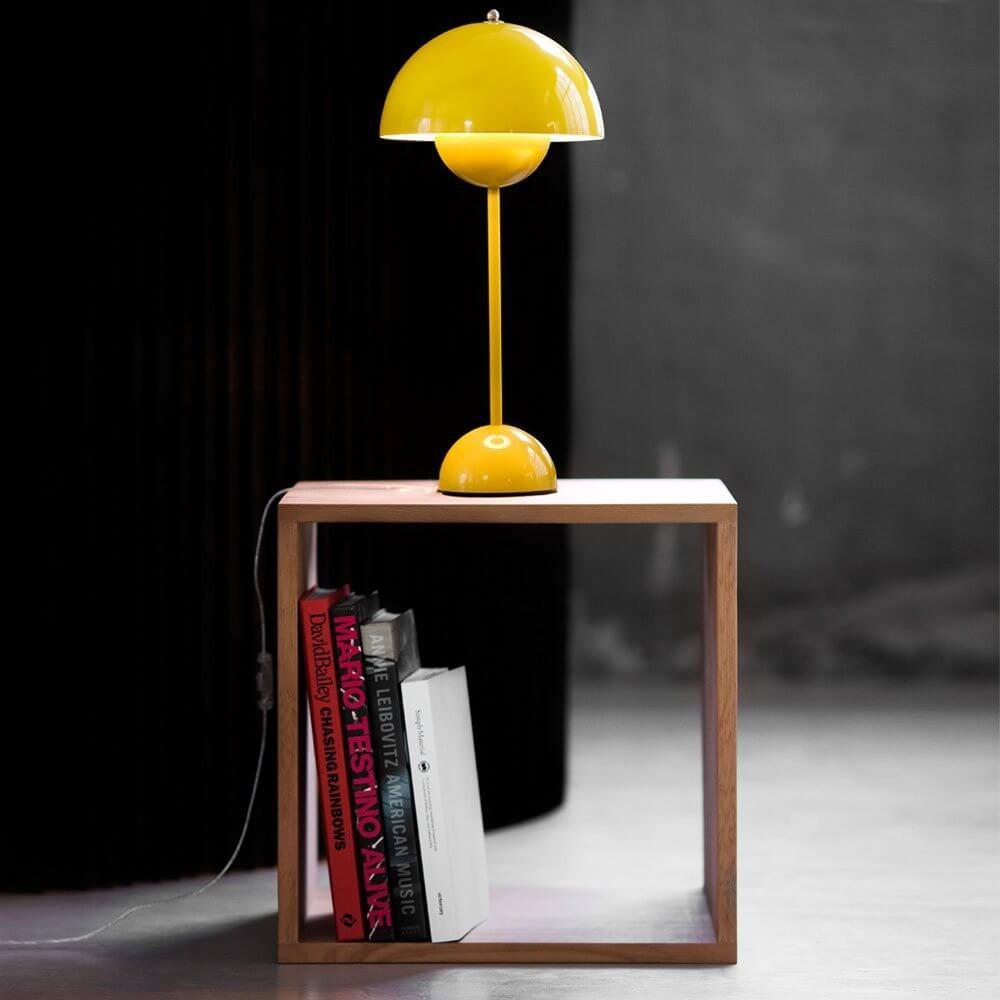 Modern Table Lamp for Bedroom | Metal Dome Accent Lighting | Lologe