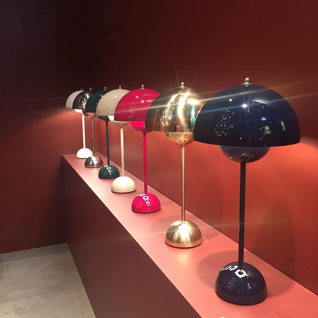 Modern Table Lamp for Bedroom | Metal Dome Accent Lighting | Lologe