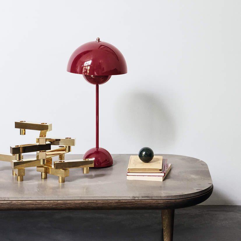 Modern Table Lamp for Bedroom | Metal Dome Accent Lighting | Lologe