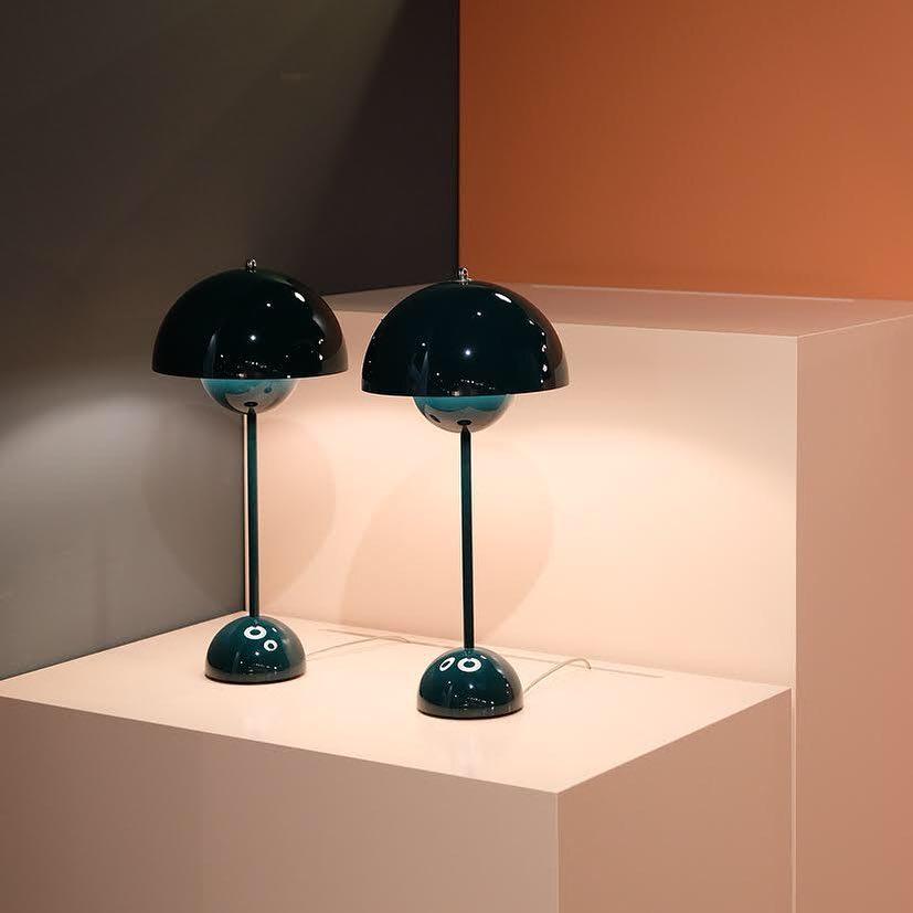 Modern Table Lamp for Bedroom | Metal Dome Accent Lighting | Lologe