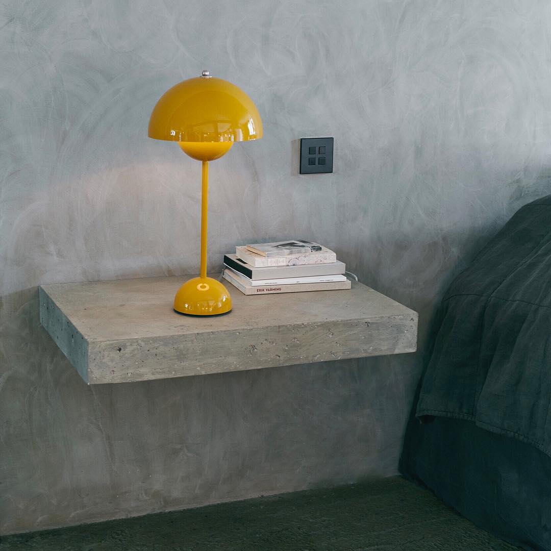 Modern Table Lamp for Bedroom | Metal Dome Accent Lighting | Lologe