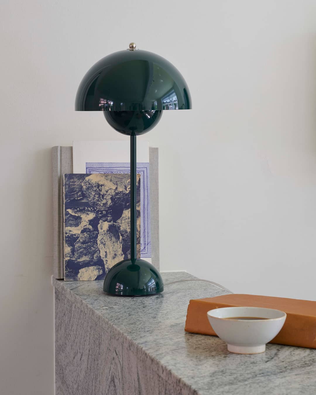 Modern Table Lamp for Bedroom | Metal Dome Accent Lighting | Lologe