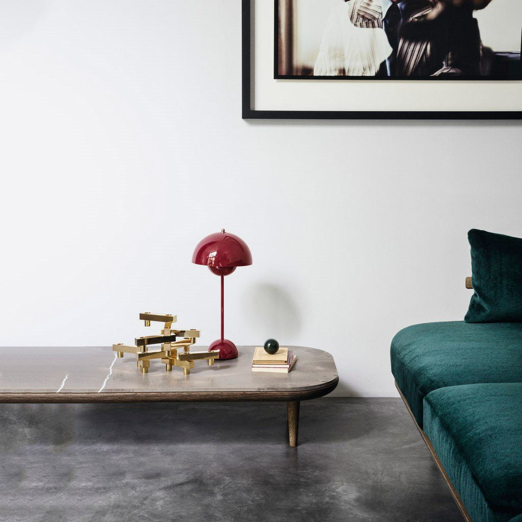 Modern Table Lamp for Bedroom | Metal Dome Accent Lighting | Lologe