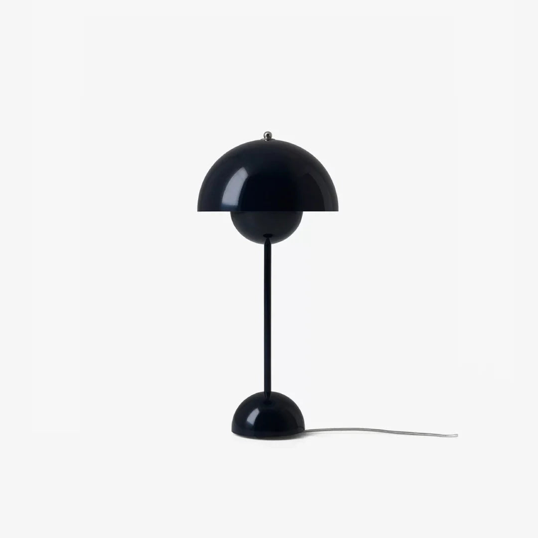 Modern Table Lamp for Bedroom | Metal Dome Accent Lighting | Lologe