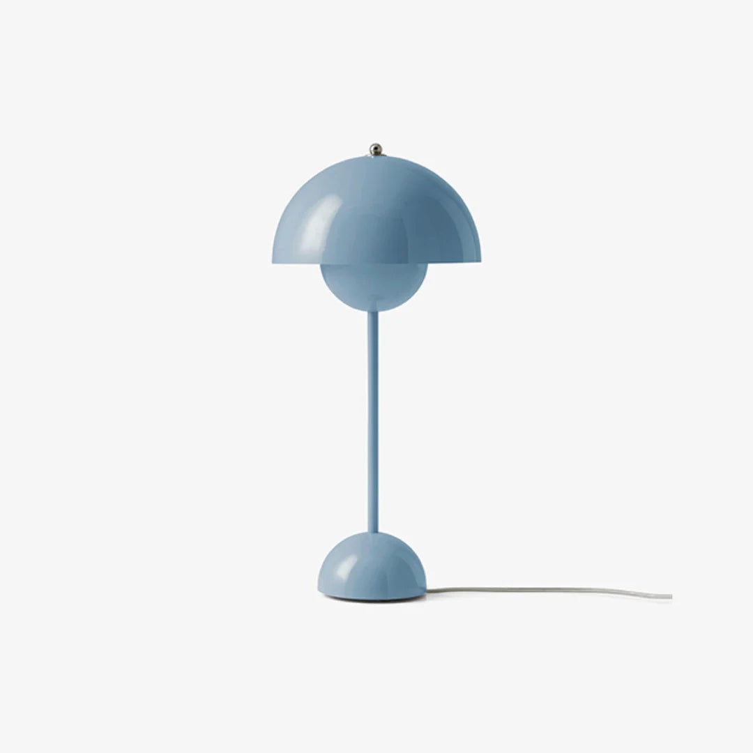 Modern Table Lamp for Bedroom | Metal Dome Accent Lighting | Lologe