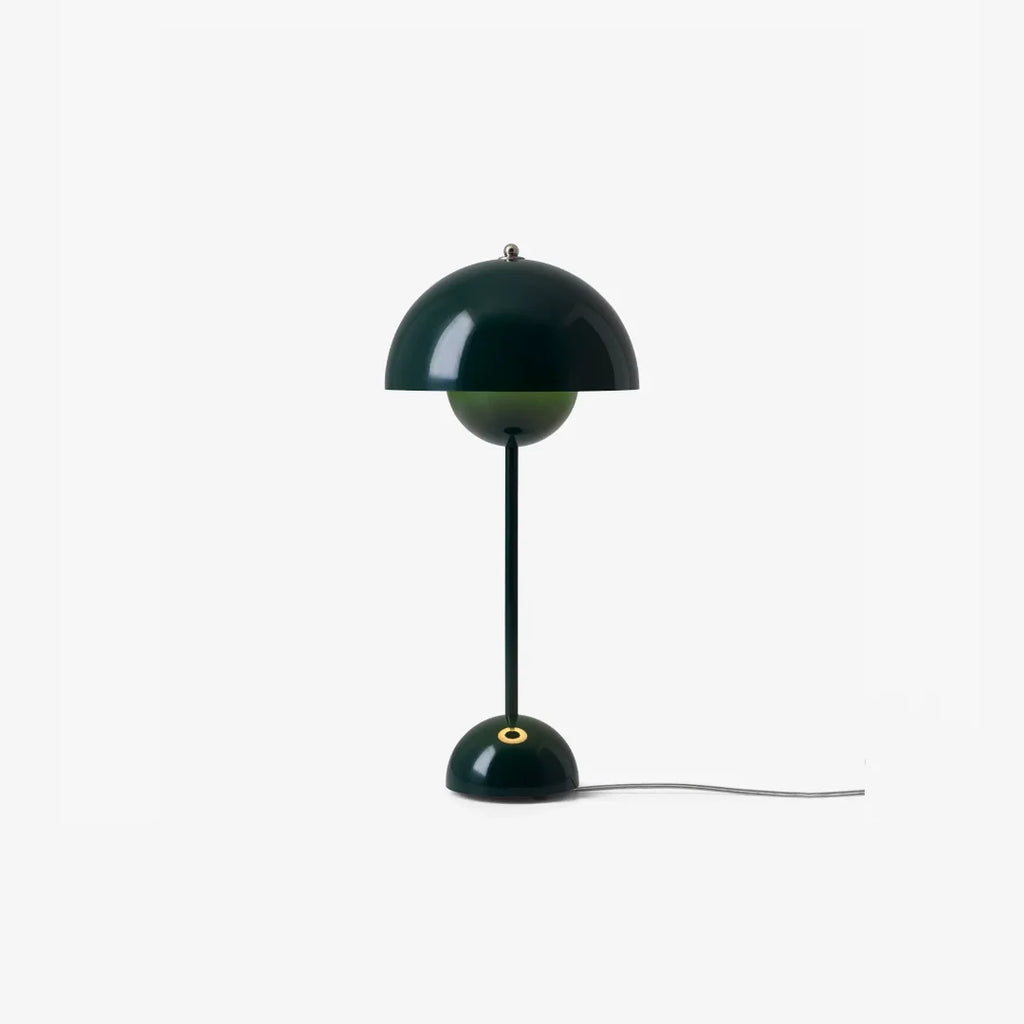 Modern Table Lamp for Bedroom | Metal Dome Accent Lighting | Lologe