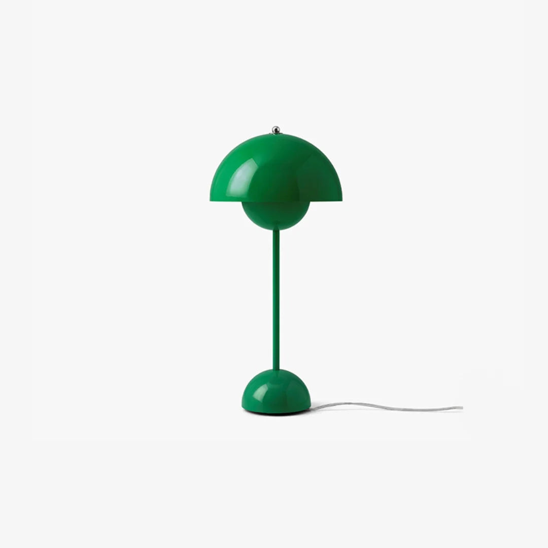 Modern Table Lamp for Bedroom | Metal Dome Accent Lighting | Lologe