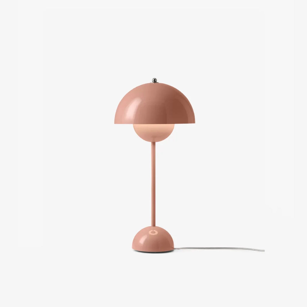 Modern Table Lamp for Bedroom | Metal Dome Accent Lighting | Lologe