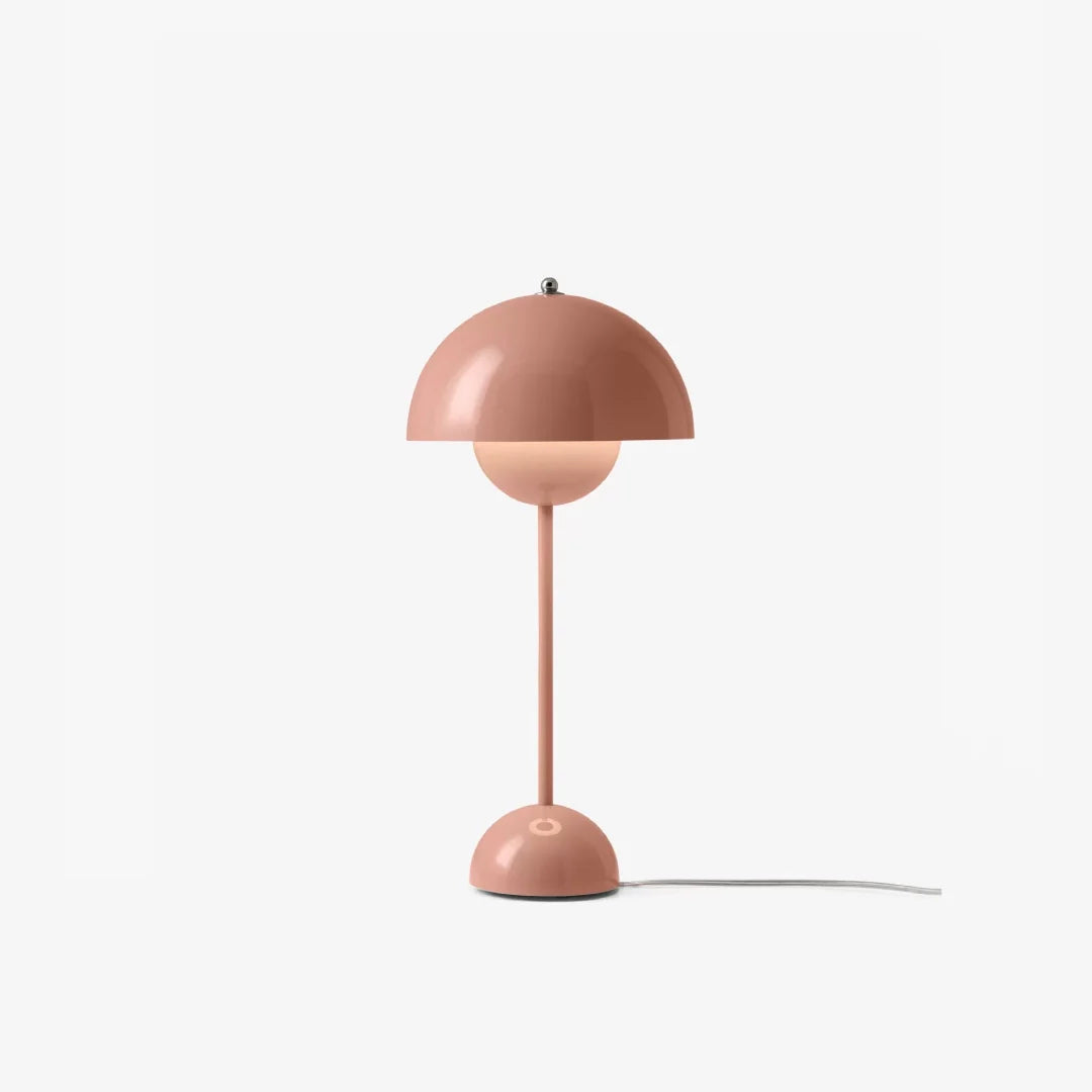 Modern Table Lamp for Bedroom | Metal Dome Accent Lighting | Lologe