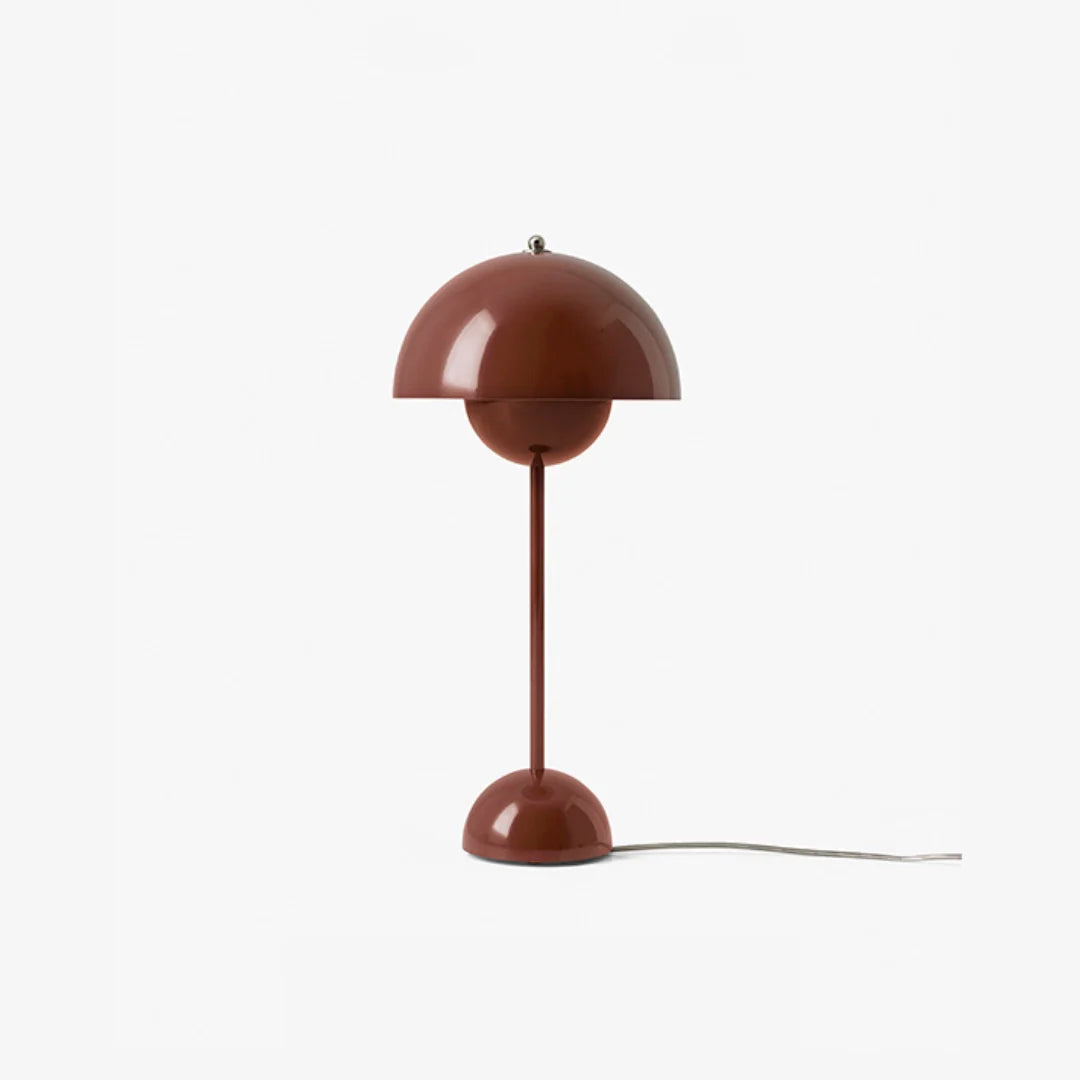 Modern Table Lamp for Bedroom | Metal Dome Accent Lighting | Lologe