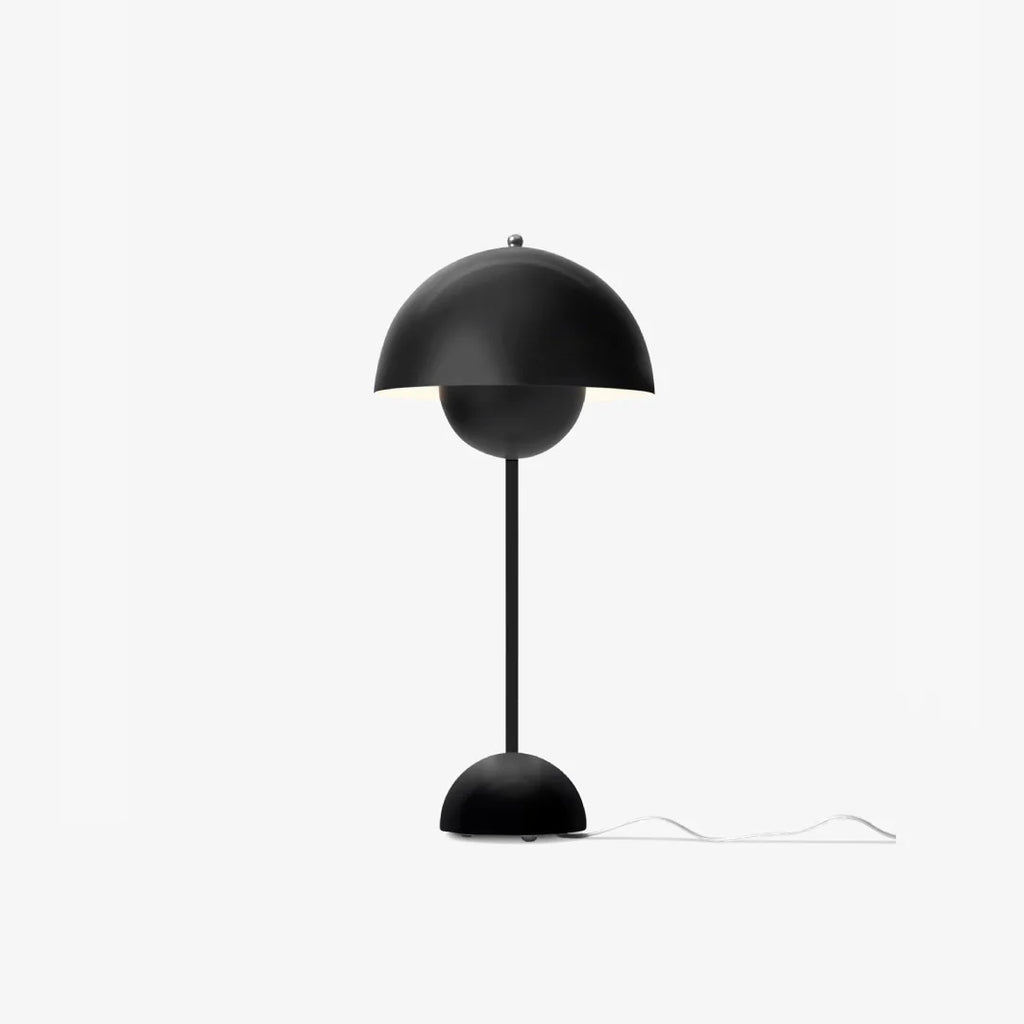 Modern Table Lamp for Bedroom | Metal Dome Accent Lighting | Lologe