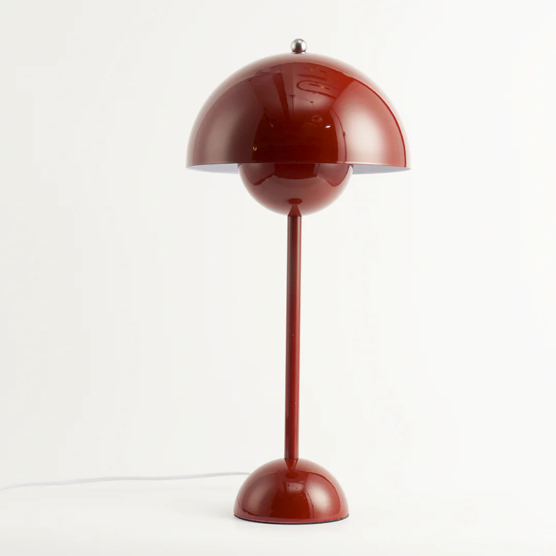 Modern Table Lamp for Bedroom | Metal Dome Accent Lighting | Lologe